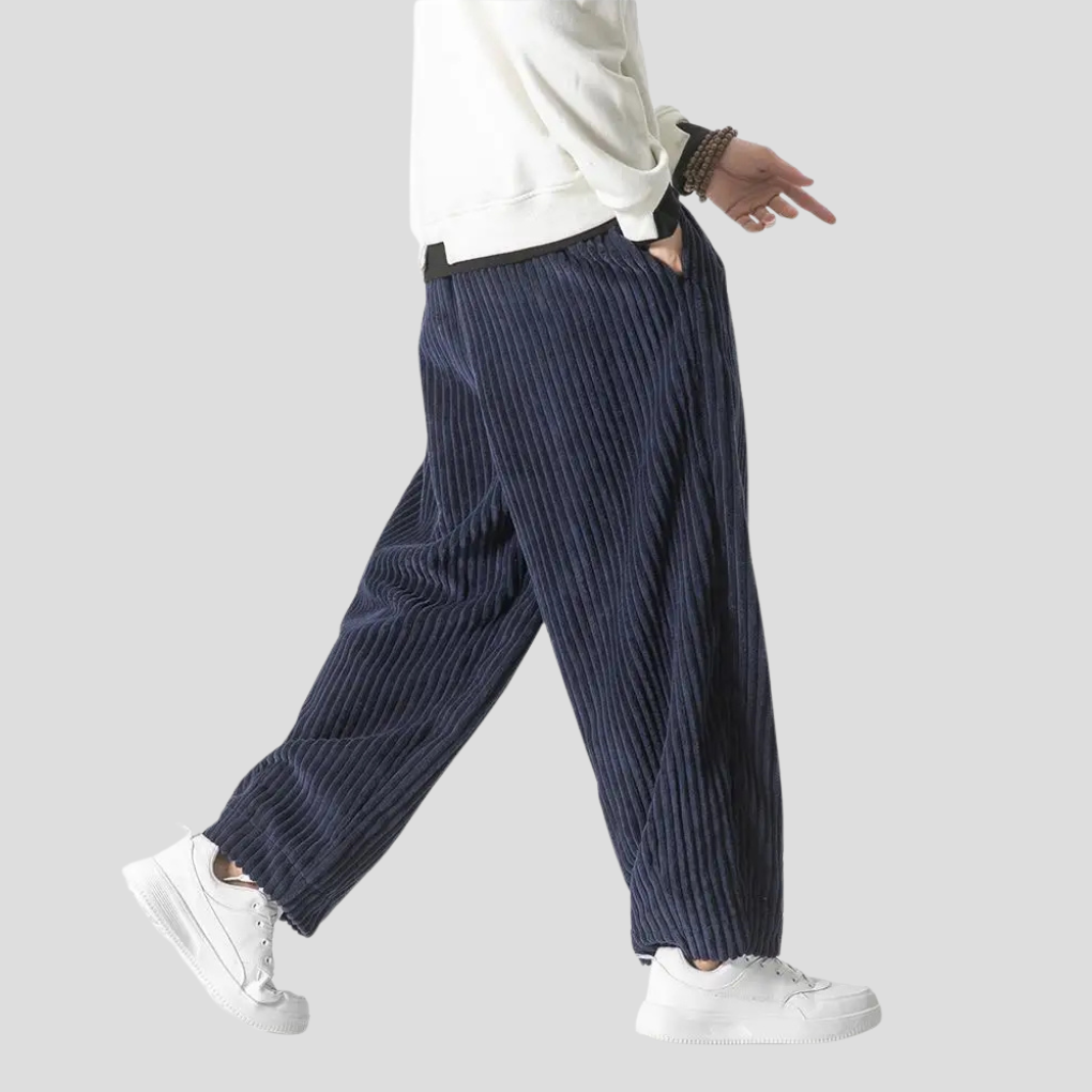 Pantalones rectos holgados para hombre