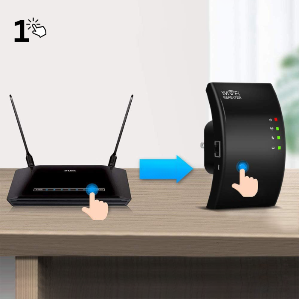 Amplificador inalámbrico de señal WiFi