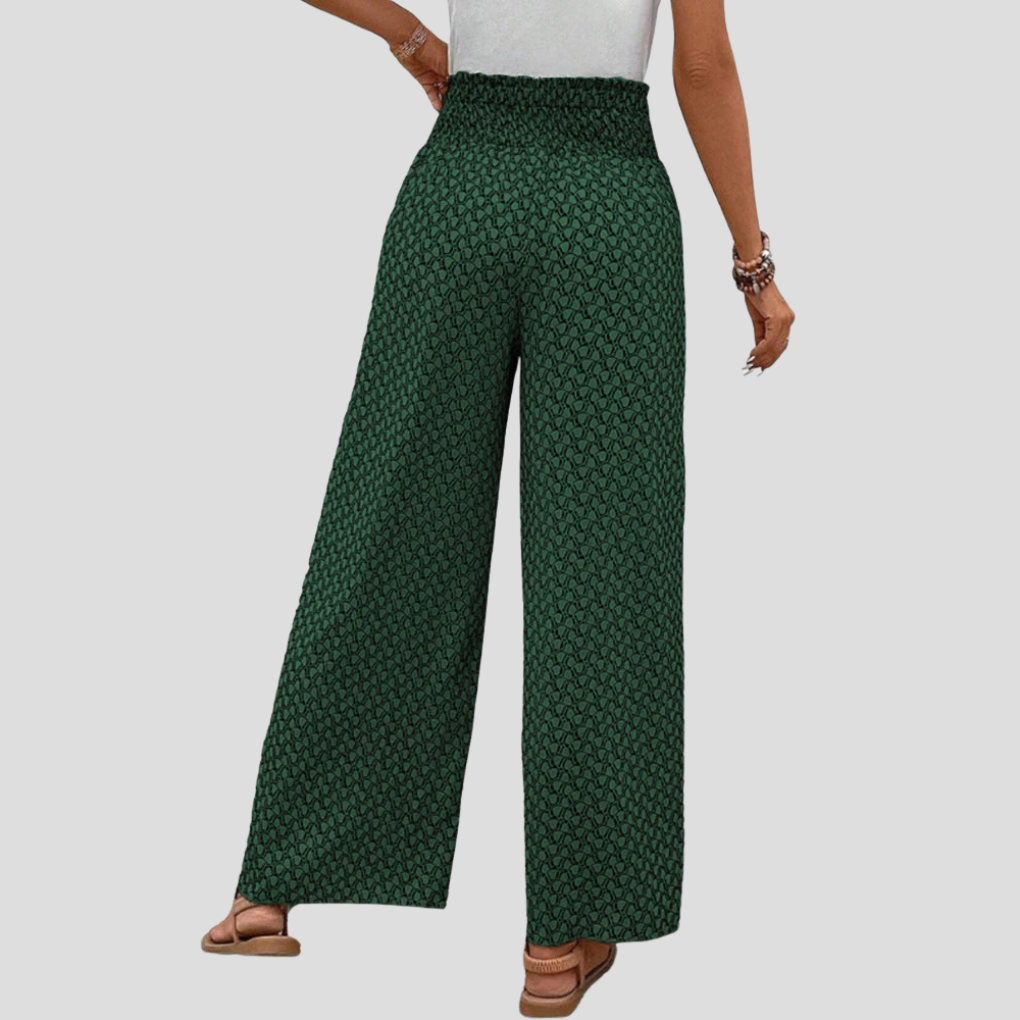 Pantalones con estampado geométrico moderno