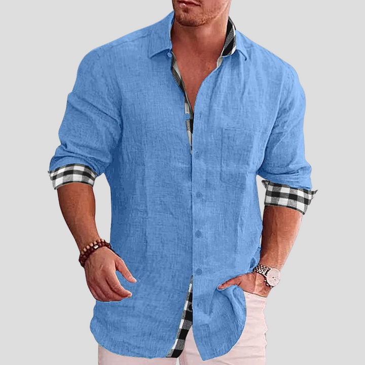 Camisa de Hombre – Esencial Diario con Líneas Limpias