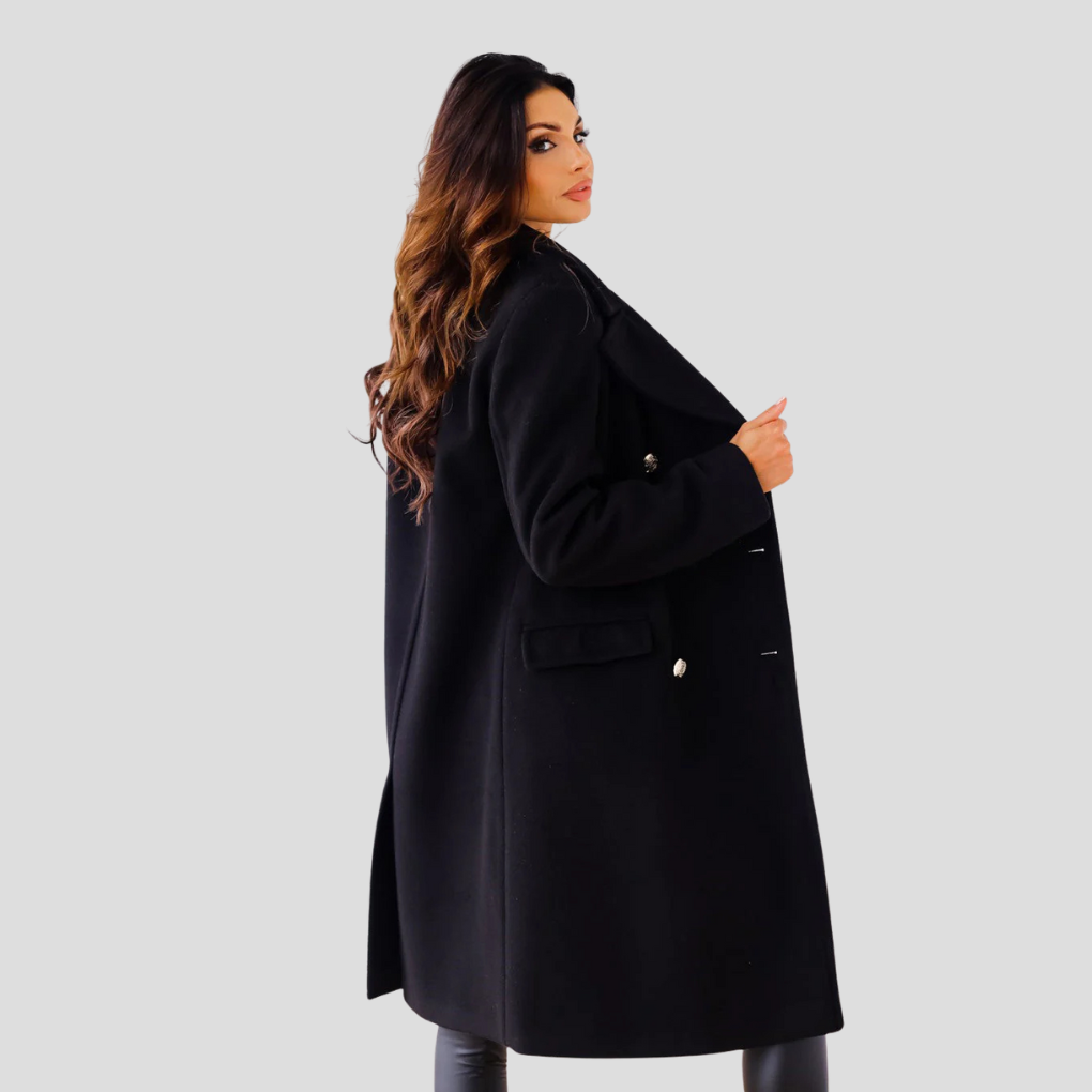 Abrigo cruzado de mujer
