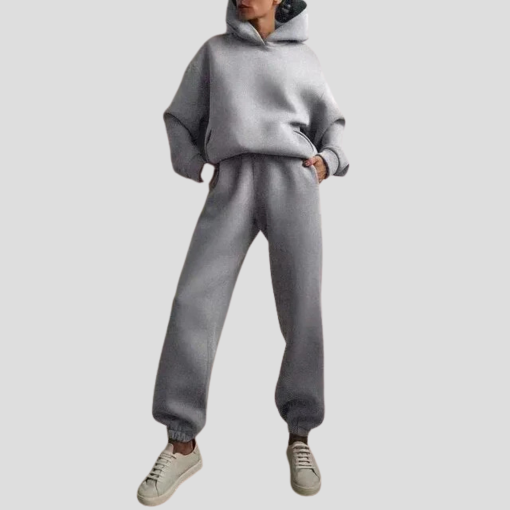 Conjunto de sudadera con capucha y pantalón de chándal para mujer