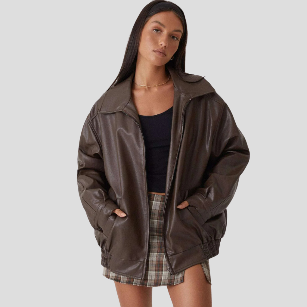 Chaqueta de Ajuste Relajado para Mujeres