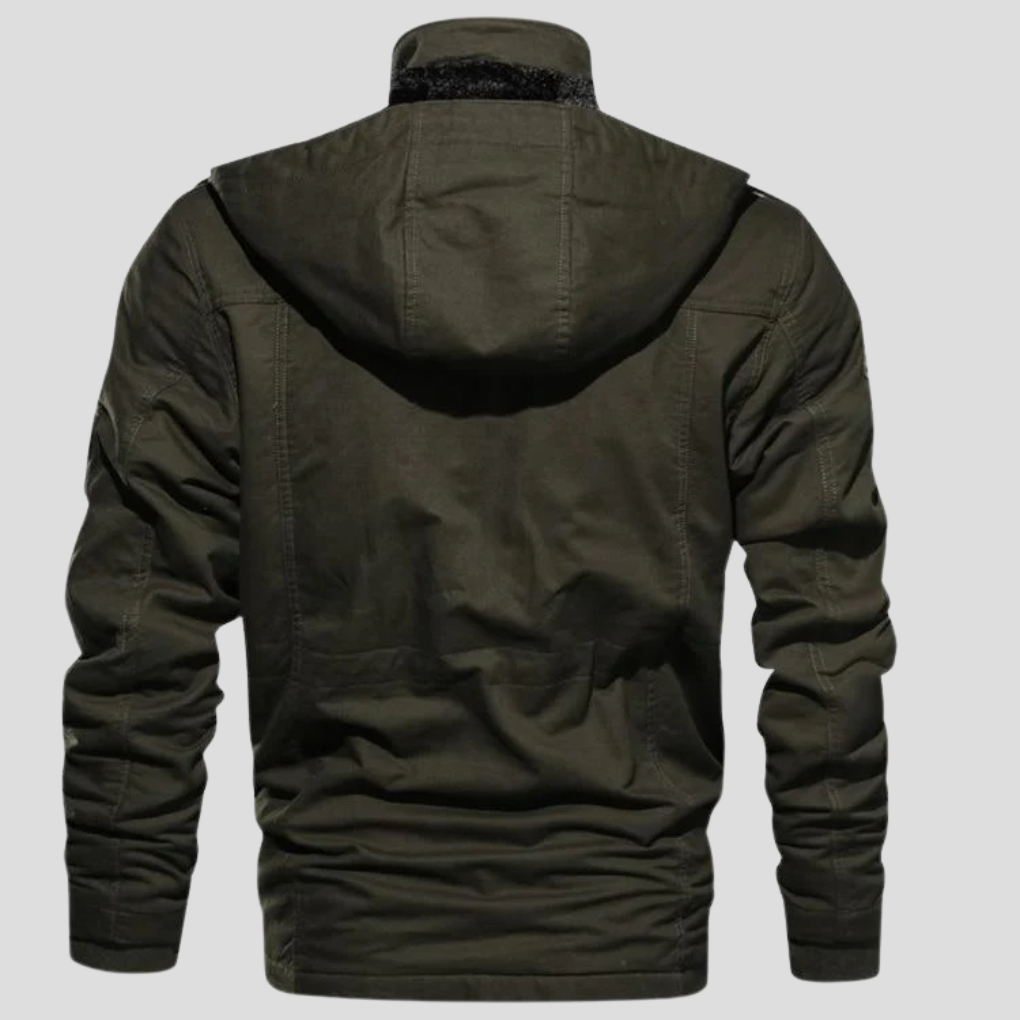 Chaqueta Robusta para Hombre – Capa Sólida para Días Fríos y Ventosos