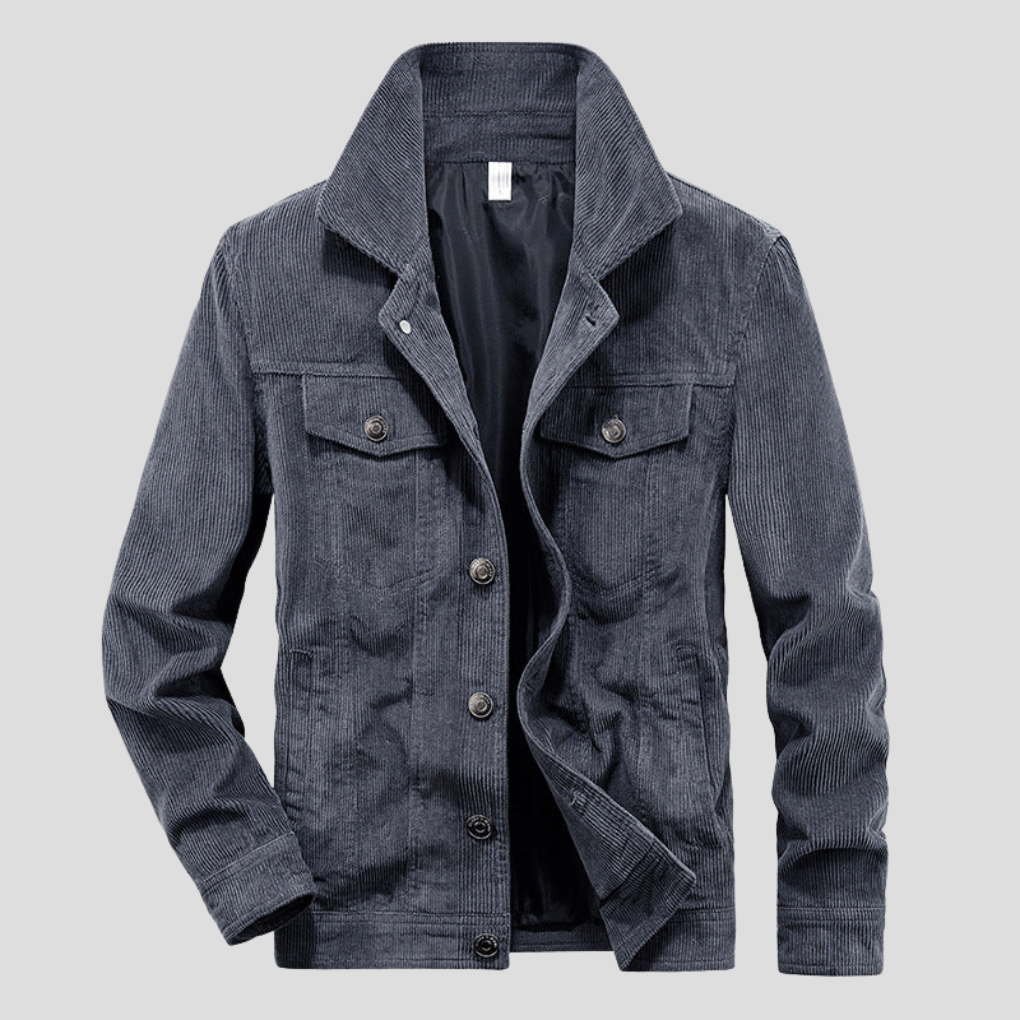 Chaqueta de pana para hombre: corte fino y estilo estilizado