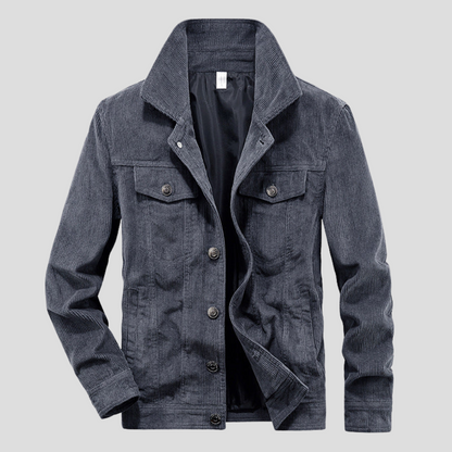 Chaqueta de pana para hombre: corte fino y estilo estilizado