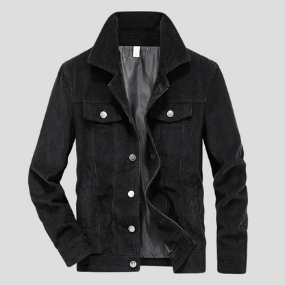Chaqueta de pana para hombre: corte fino y estilo estilizado