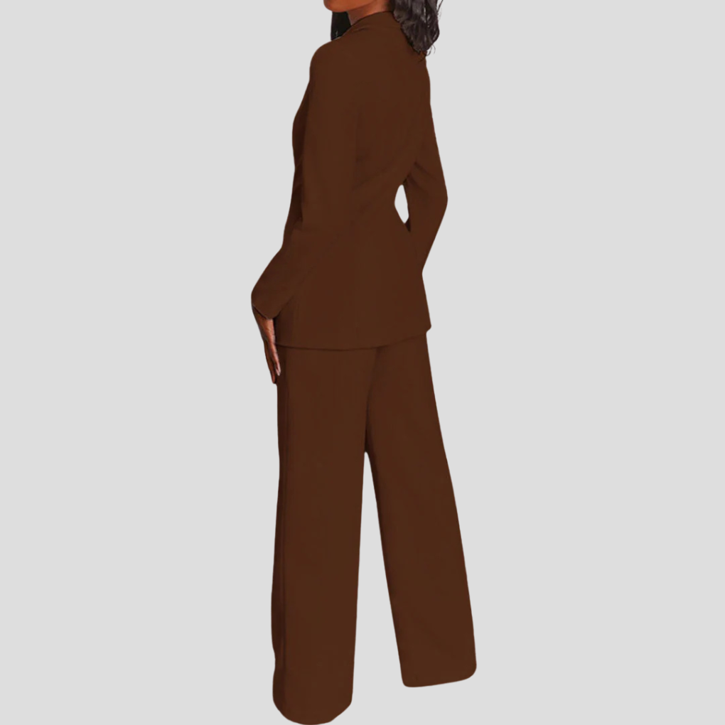 Conjunto de blazer y pantalón para mujer