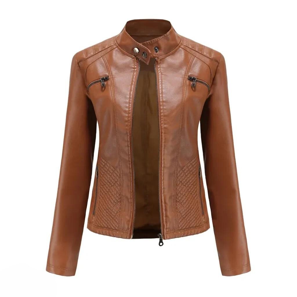 Chaqueta de cuero elegante y única