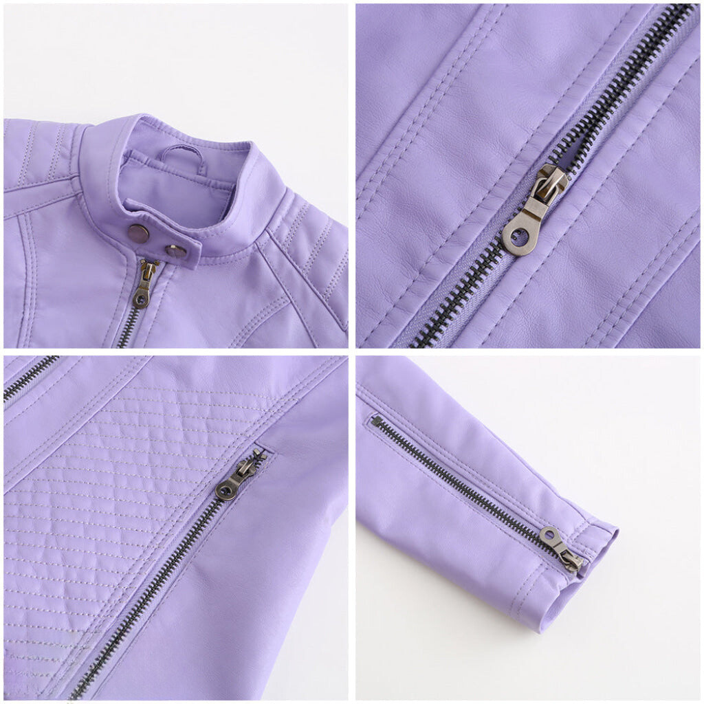 Chaqueta de cuero elegante y única