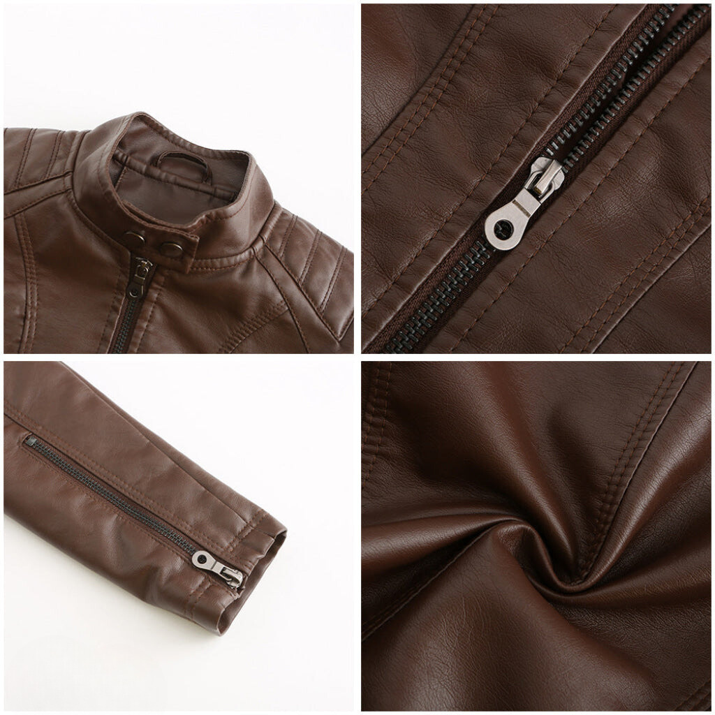 Chaqueta de cuero elegante y única