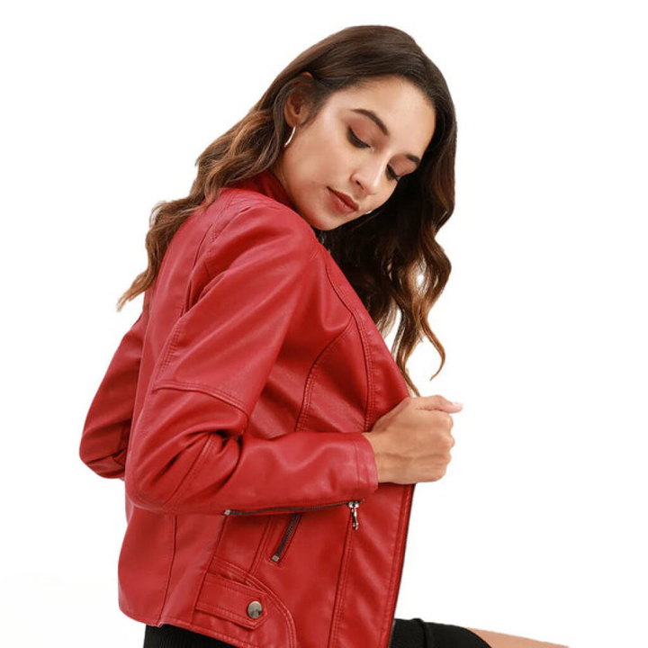Chaqueta de cuero elegante y única