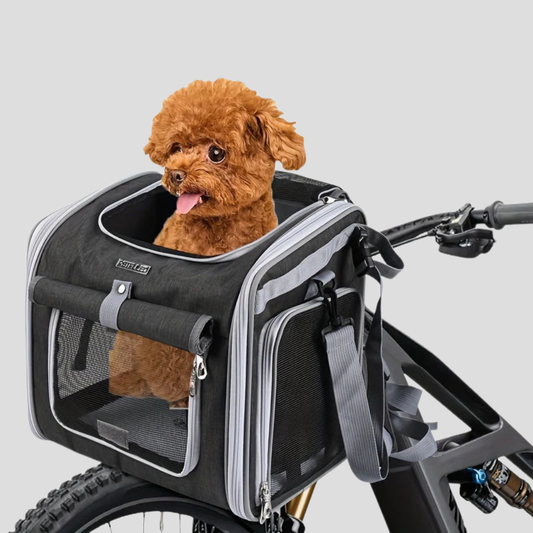 Cesta de bicicleta expandible para mascotas
