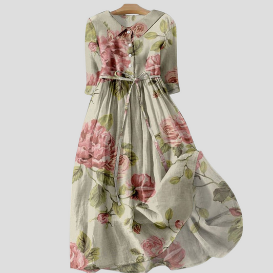 Vestido botánico vintage