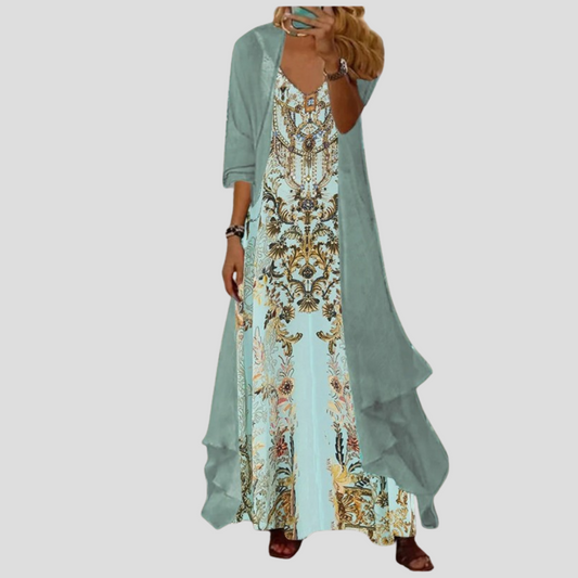 Vestido largo de dos piezas para mujer