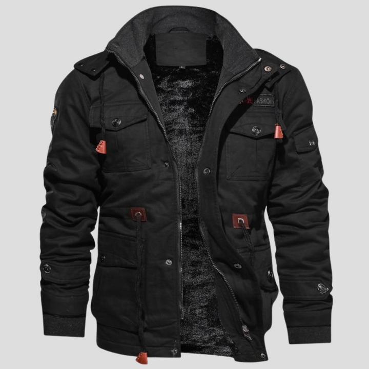 Chaqueta Robusta para Hombre – Capa Sólida para Días Fríos y Ventosos