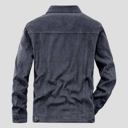 Chaqueta de pana para hombre: corte fino y estilo estilizado
