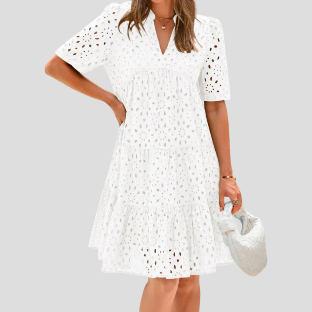 Vestido de verano de crochet para mujer