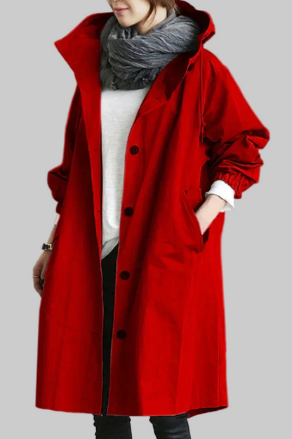 Impermeable de moda para mujer