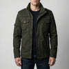 Chaqueta con Cremallera Inspirada en Militar para Hombres