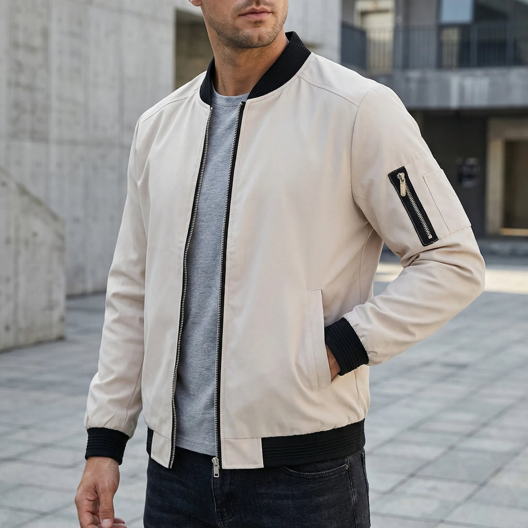 Vanturo - Chaqueta bomber de silueta delgada para hombre