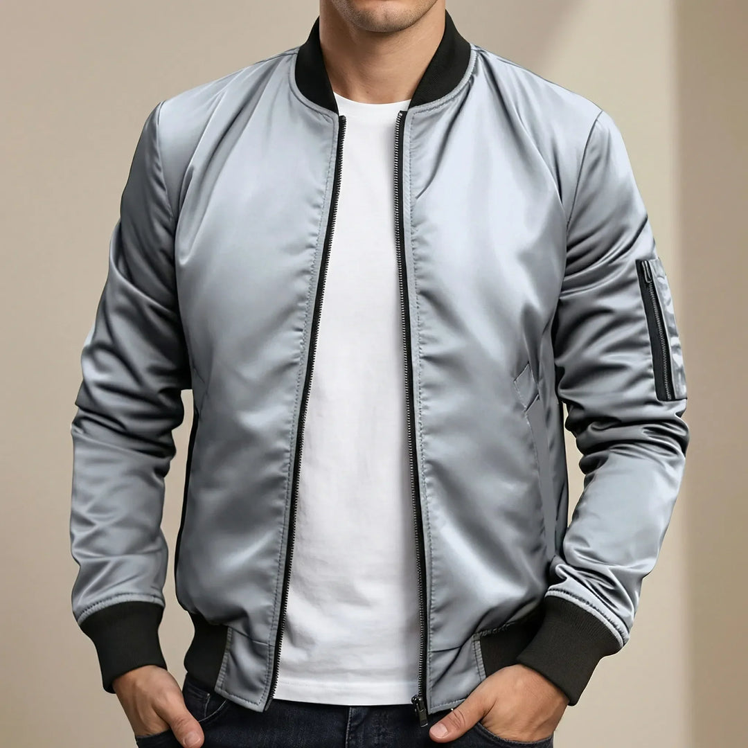 Vanturo - Chaqueta bomber de silueta delgada para hombre