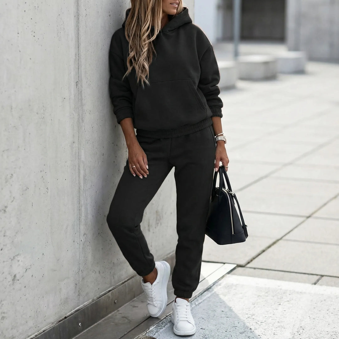 Velonix - Conjunto a juego de sudadera con capucha y pantalón deportivo