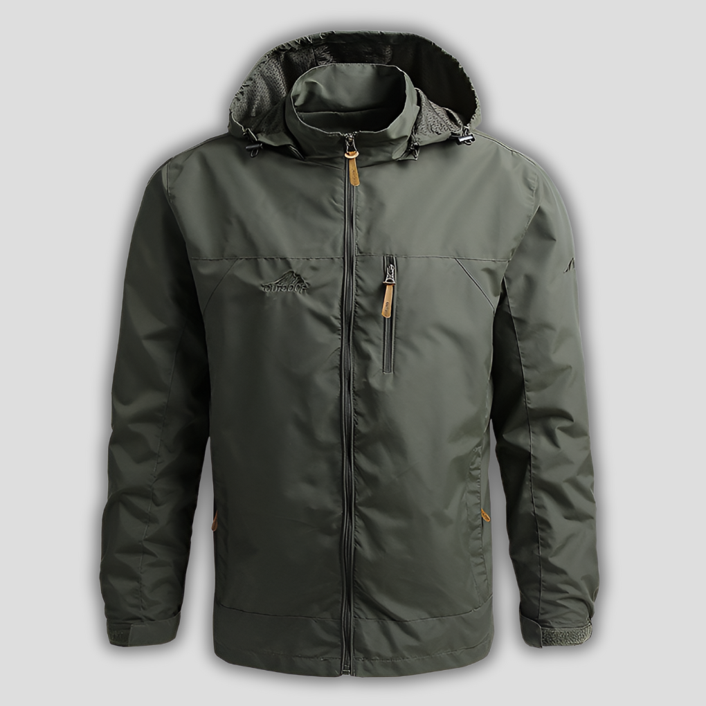 Chaqueta Exterior Hombre Impermeable y Anti-viento