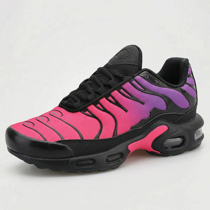 Vexorun - Zapatillas de running con cordones y amortiguación de aire