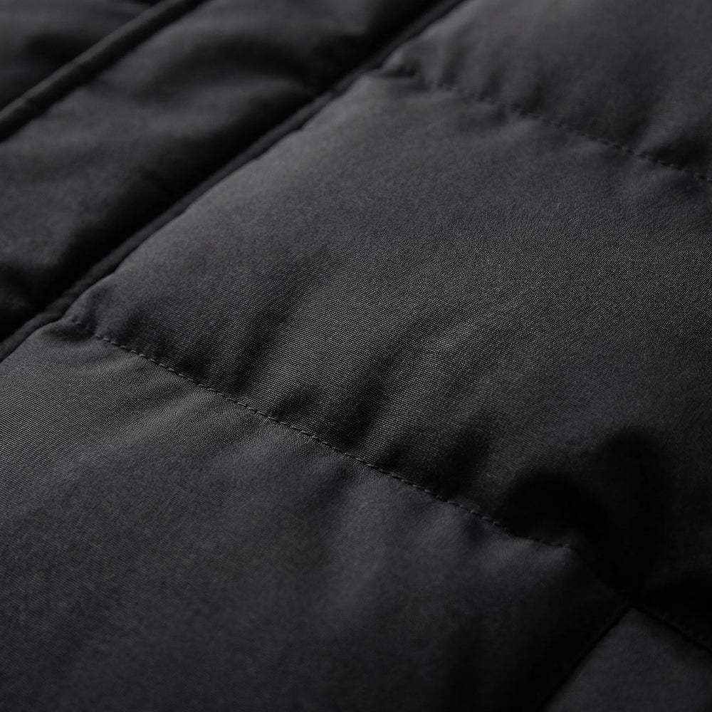Vordex - Parka acolchada larga con capucha para hombre