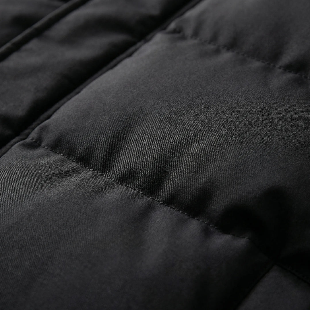 Vordex - Parka acolchada larga con capucha para hombre