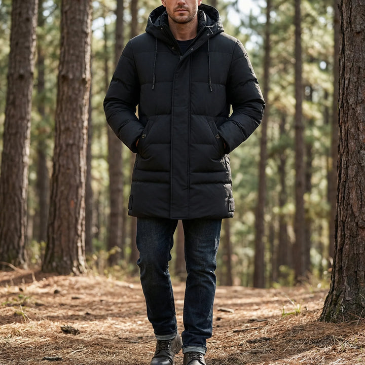 Vortrek - Chaqueta con capucha aislante de longitud media