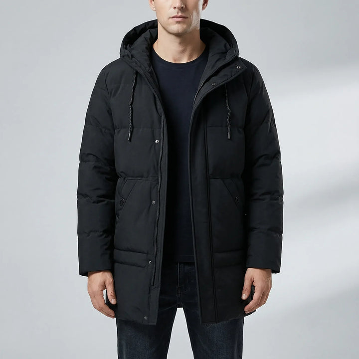Vortrek - Chaqueta con capucha aislante de longitud media