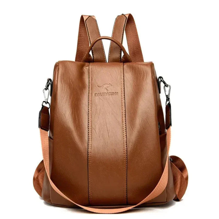 Mochila Anticlavo Chic para Mujeres – Diseño de Cuero Estiloso con Almacenamiento Concealado