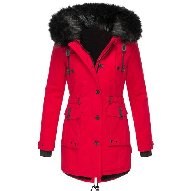 Abrigo de invierno con capucha para mujer: calidez con estilo para los días fríos
