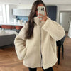 Chaqueta Similar a Lana para Mujeres