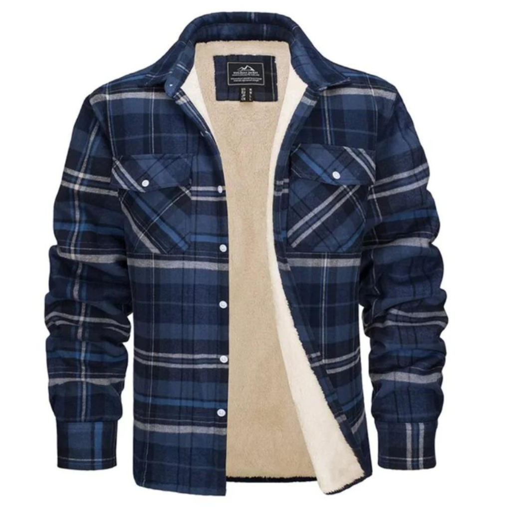 Chaqueta de Cuadros Forrada de Polar