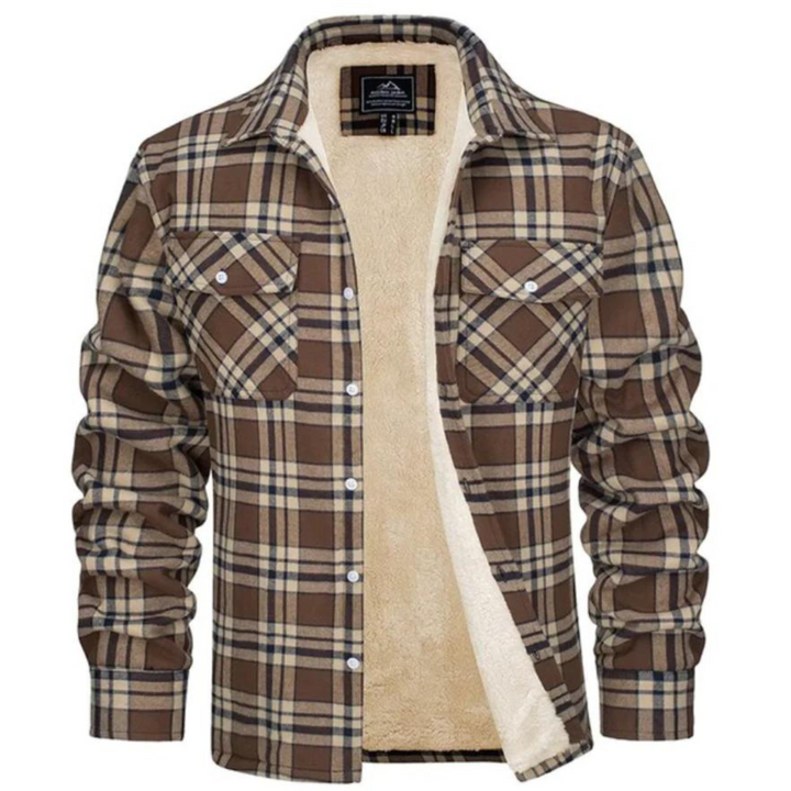 Chaqueta de Cuadros Forrada de Polar