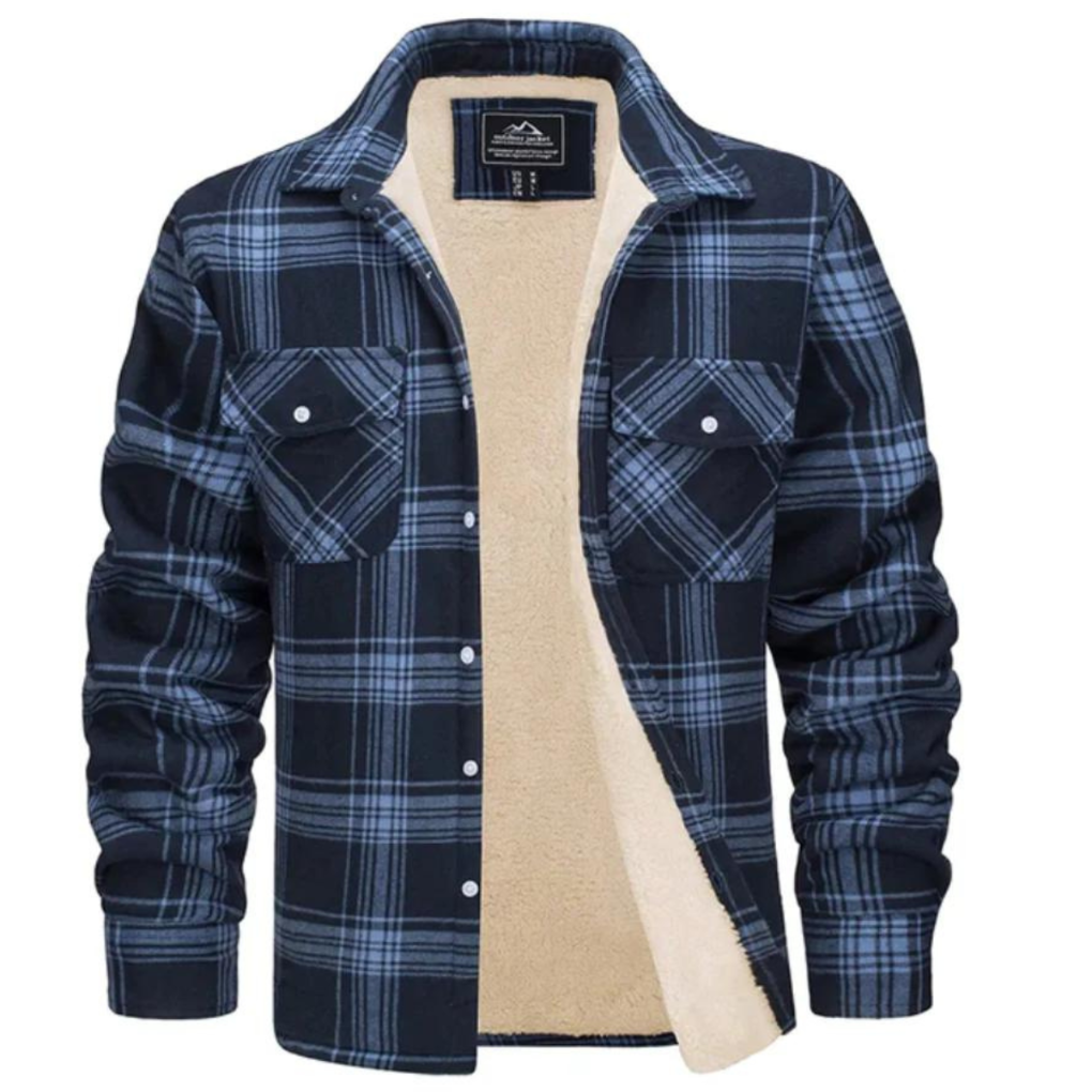 Chaqueta de Cuadros Forrada de Polar