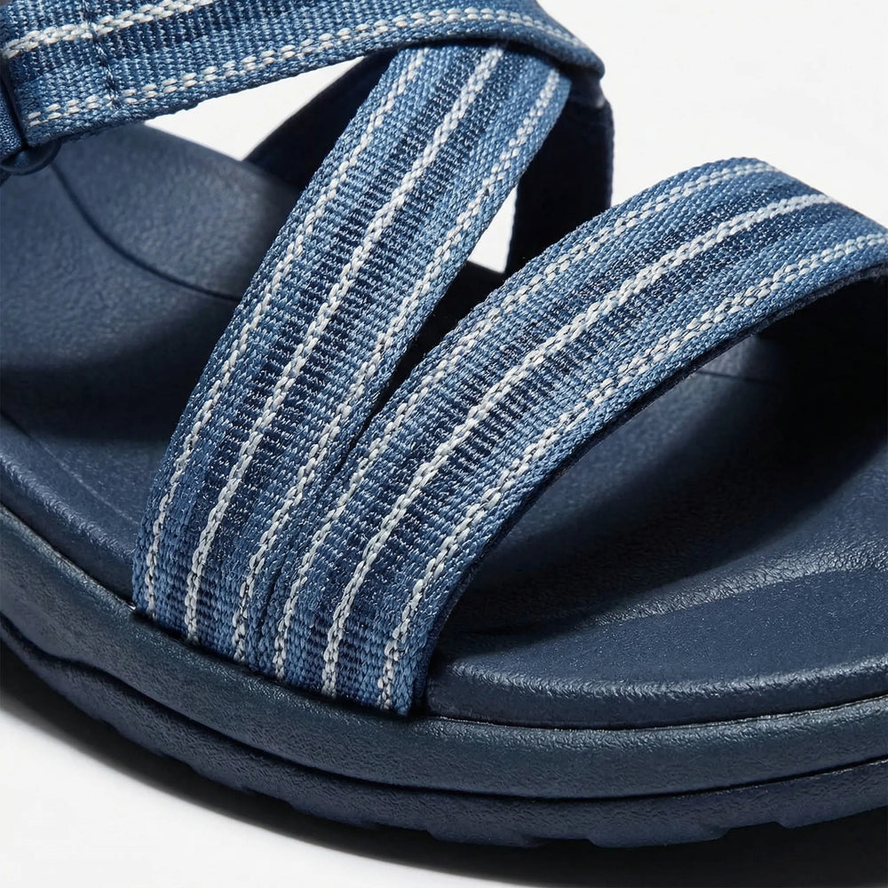 Walkova - Sandalias planas con tiras para mujer