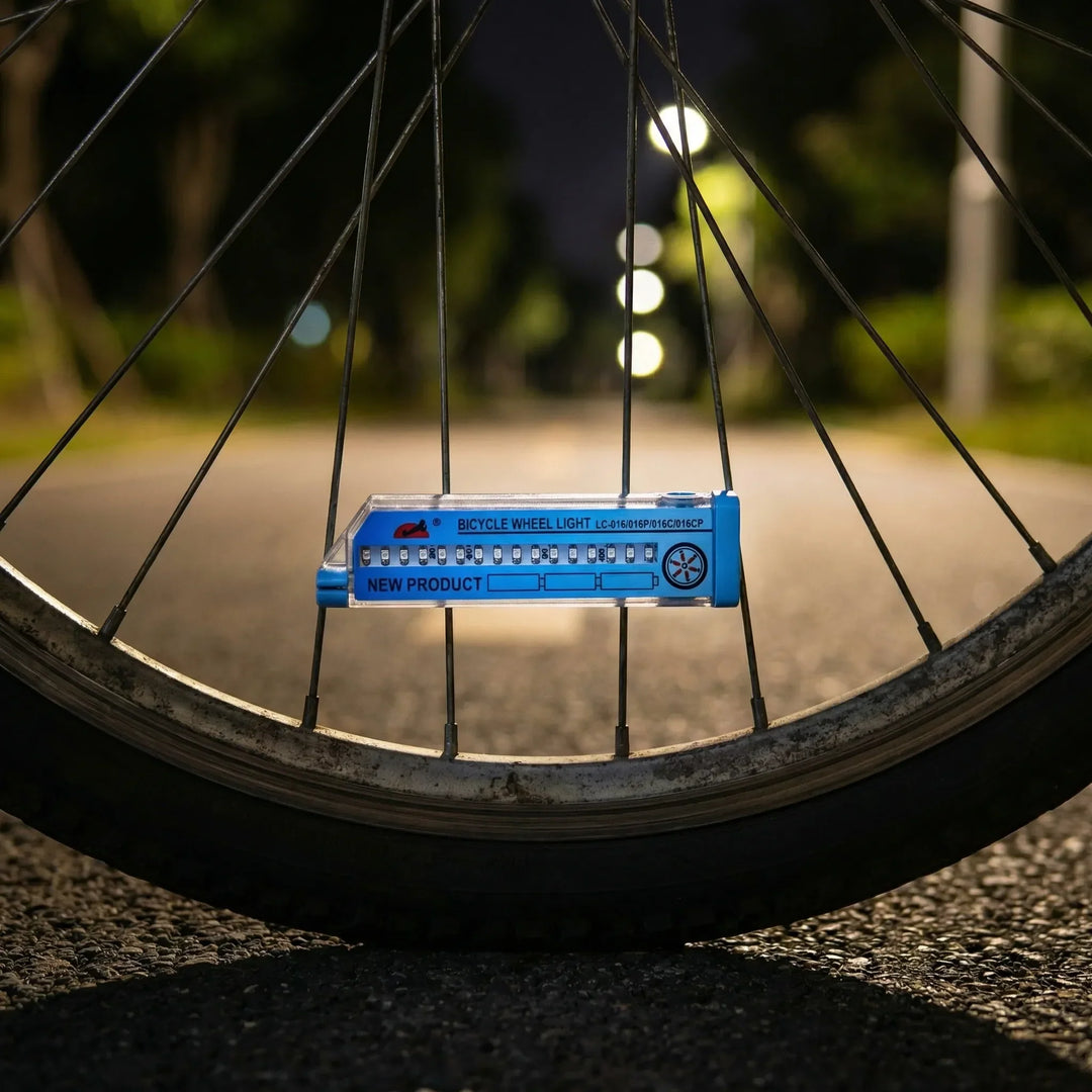 Wheelux - Luz LED para radios de rueda de bicicleta