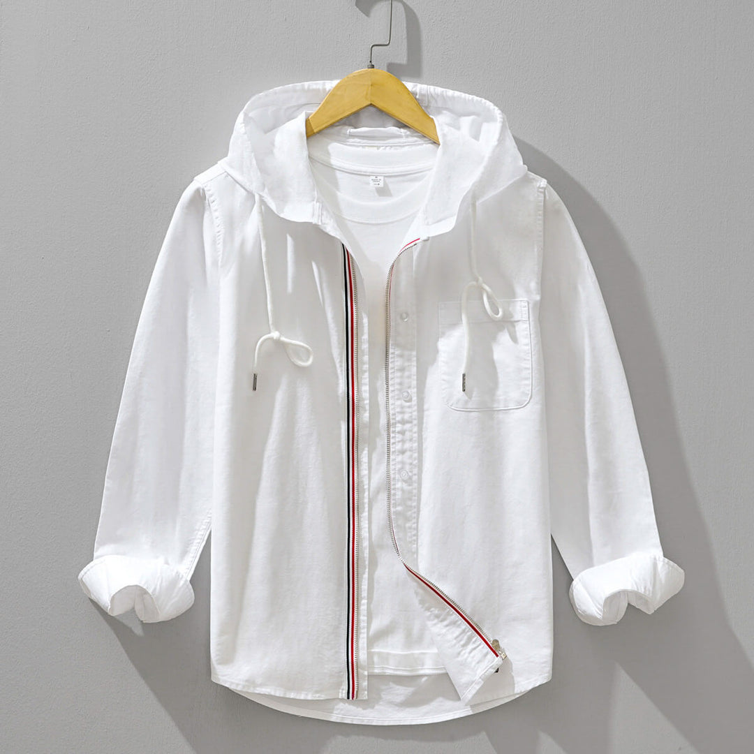 Chaqueta con capucha de algodón egipcio Beckham