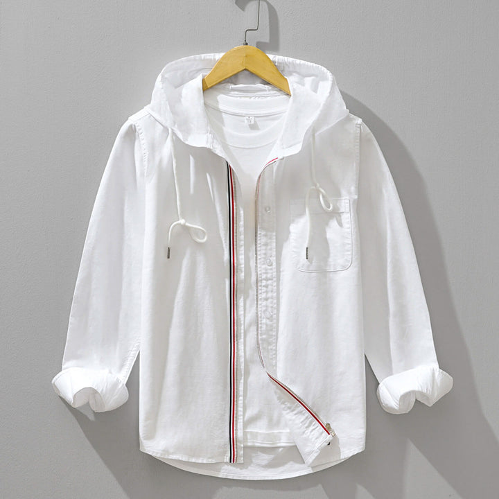 Chaqueta con capucha de algodón egipcio Beckham