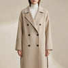 Abrigo de Mujer con Botones en la Parte Frontal de Longitud a la Rodilla