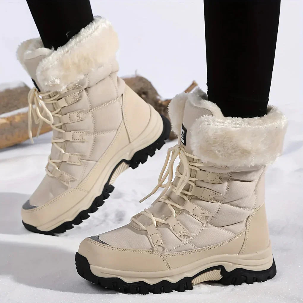 Botas de Invierno para Mujeres – Forro Suave y Agarre Mejorado - Botas de Nieve