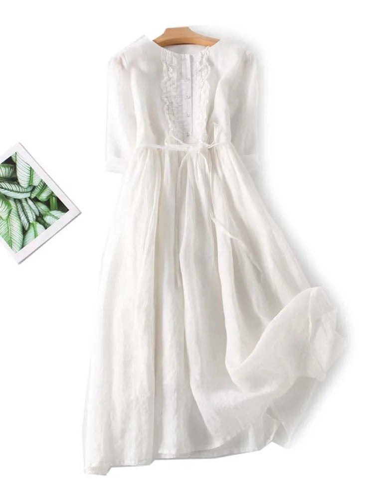 Vestido de Lino para Mujer: Elegancia Atemporal y Frescura Natural para el Verano