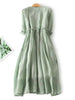 Elegante vestido de lino Aireado y cómodo