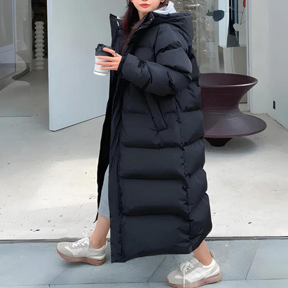 Parka larga de invierno para mujer