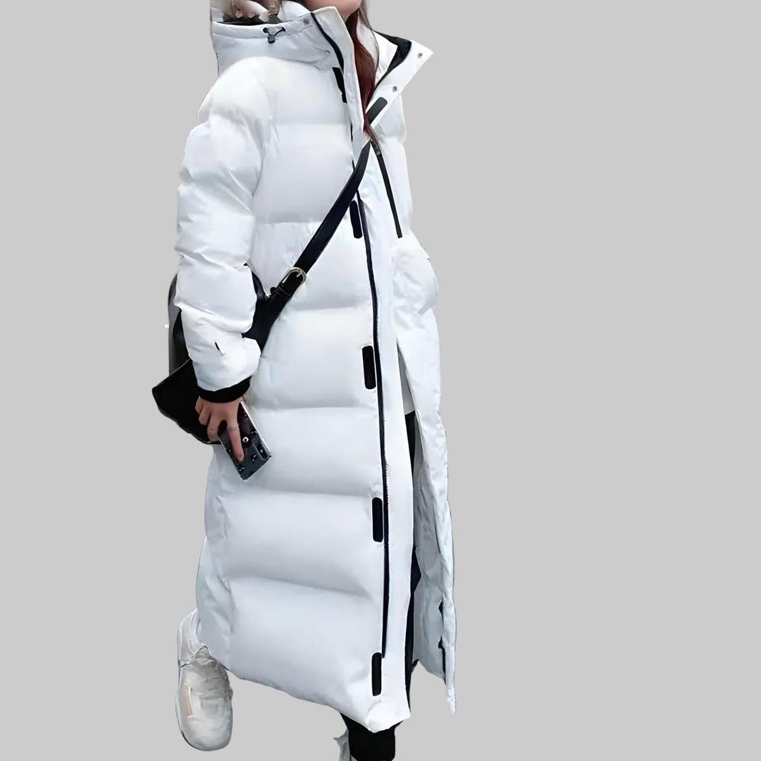 Parka Larga Resistente al Agua y al Viento para Mujeres
