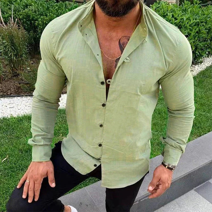 Camisa de Lino Lisa para Hombre: Frescura y Estilo Atemporal para el Verano
